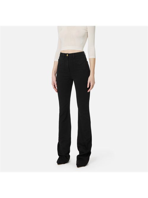 Jeans a zampa con taschini ELISABETTA FRANCHI | PJ22N61E2/110